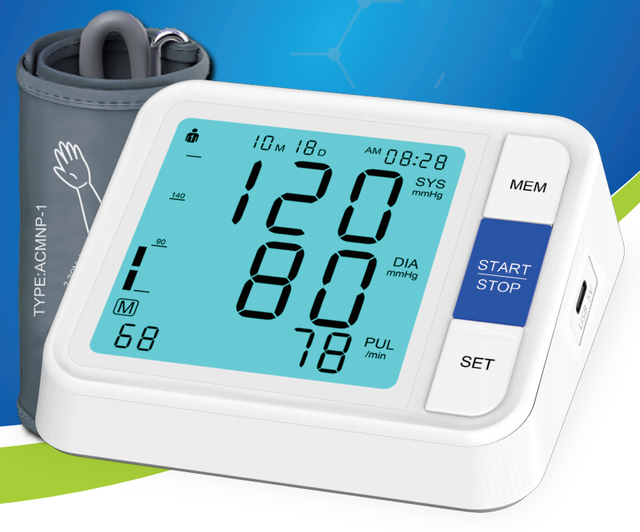 Arm electronic blood pressure monitor