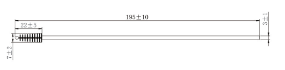 Disposable sterile sampling brush