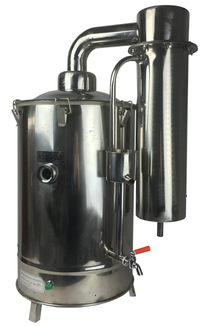 Stainless steel water distiller