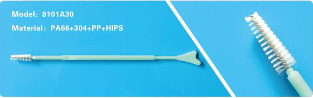 Disposable sterile sampling brush