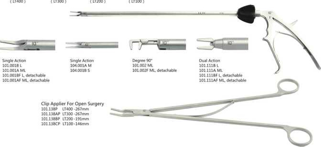 Titanium Ligation Clip, Clip Applier