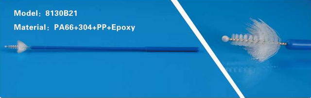 Disposable sterile sampling brush