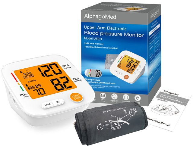 Arm electronic blood pressure monitor