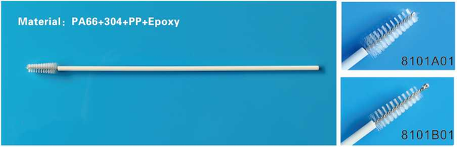 Disposable sterile sampling brush