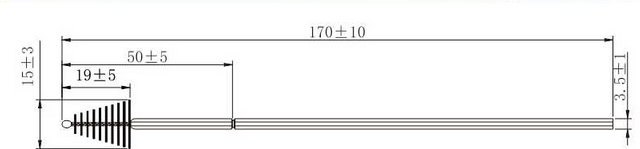 Disposable sterile sampling brush