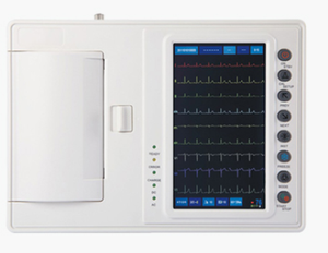 Digital Six Channel Color Touch Screen ECG Machine