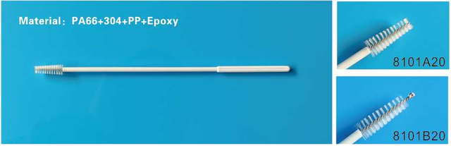 Disposable sterile sampling brush