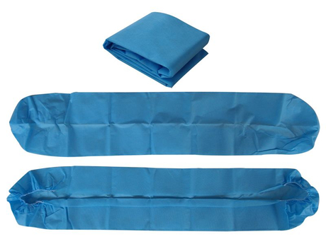 Fitted Cot Sheet,w/Elastic Ends 30"x72" Blue Spunbound Non-Woven Fabric,55grams